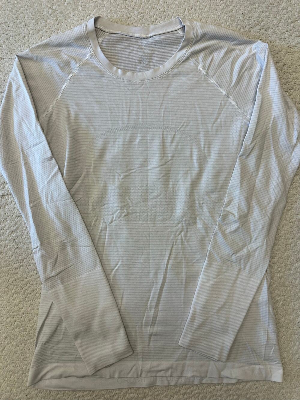 Lululemon Womens Swiftly Tech Long Sleeve Crew Shirt Size 6